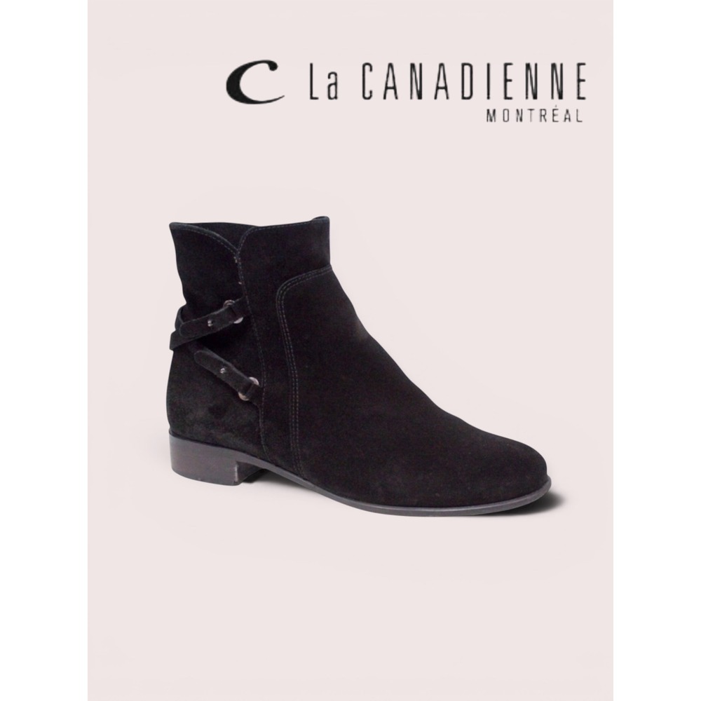 La CANADIENNE Black Leather Booties